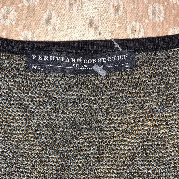 Peruvian Connection Green and Gold Maxi Dress - Picture 12 of 16